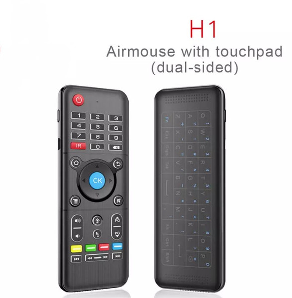 H1 Full 2.4GHz Air Mouse with Backlight Touchpad Wireless Keyboard 6-Axis Gyro Remote Control Backlit For Andriod/Windows/Mac OS/Linux LLFA