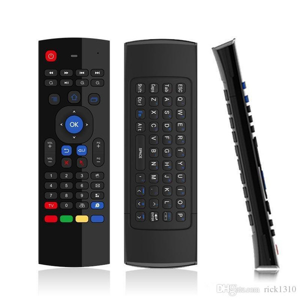 NEW 2.4G Wireless Remote Controls MX3 Fly Air Mouse Keyboard for Android TV box MXQ M8S Mini PC