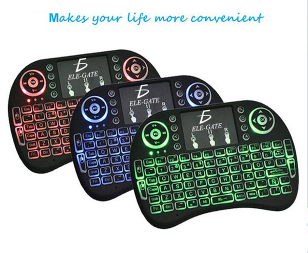 Portable Rii i8 Mini Wireless Keyboard Touchpad Game LED Backlight Fly Air Mouse Remote Control Handheld For Android TV Box S905W S912