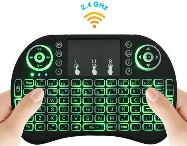 Rii I8 Smart Fly Air Mouse Remote Backlight 2.4GHz Wireless Bluetooth Keyboard Remote Control Touchpad For S905X S912 TV Android Box X96 T95