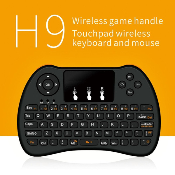 Mini H9 Backlight Keyboard Touch Fly Air Mouse chargeable battery USB Cable Portable 2.4GHZ Mini Wireless Keyboard Mouse Touchpad PC