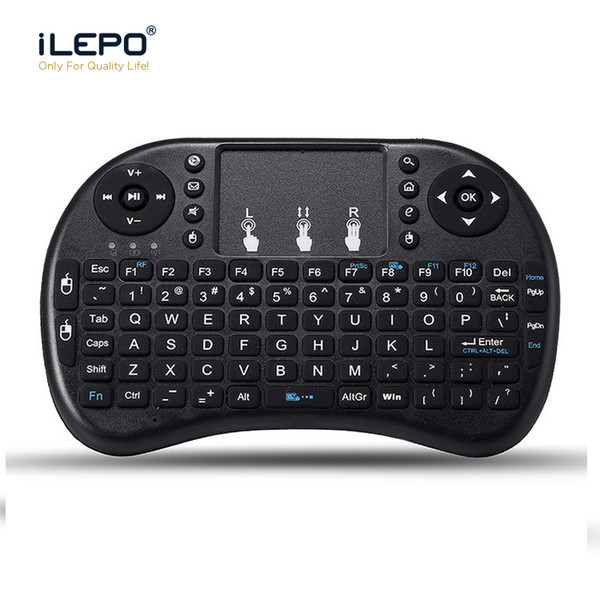 Mini Rii I8 wireless keyboard Fly air mouse Remote Backlight 2.4GHz Wireless air mouse Keyboard Remote Control Touchpad For Android Box