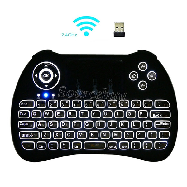 Portable mini keyboard H9 Fly Air Mouse Multi-Media Remote Control Touchpad Handheld Wireless Keyboards For Android TV Box Smart Phone game