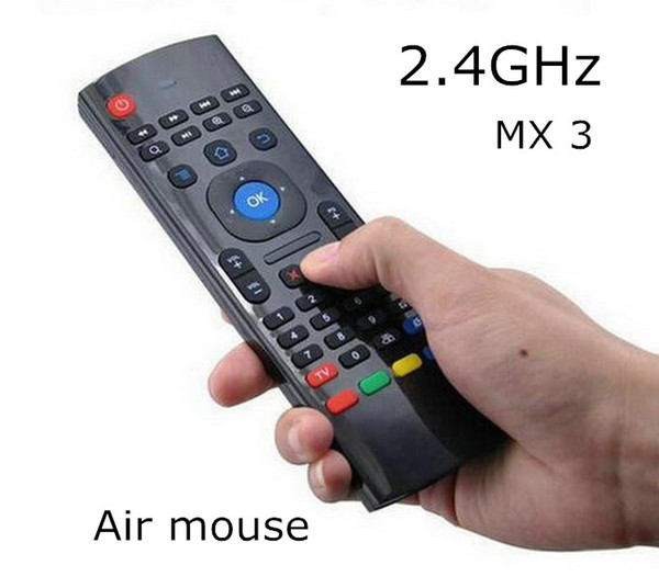 HOT MX3 2.4GHz Wireless Keyboard Air Mouse Remote Controller Somatosensory IR Learning 6 Axis without Mic for Android TV Box Smart IPTV