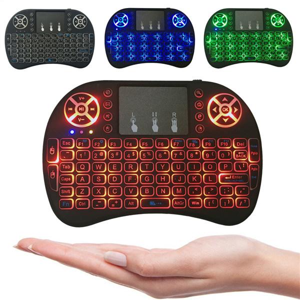 Rii Fly Air Mouse 2.4G Mini i8 Wireless Keyboard With Backlight Red Green Blue Remote Controlers For S905X S912 Android Tv Box