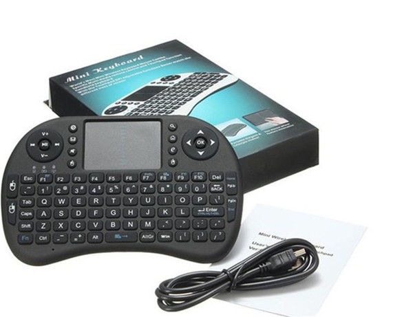 Backlit Rii i8 Mini Wireless Keyboard 2.4G fly air mouse remote control touchpad Backlight with Rechargeable Battery