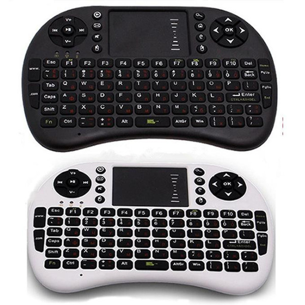 Fly Air Mouse Rii Mini i8 2.4G Wireless Keyboard with Multi-Media Remote Control Touchpad Handheld for Android Smart TV Box 40pcs Free DHL