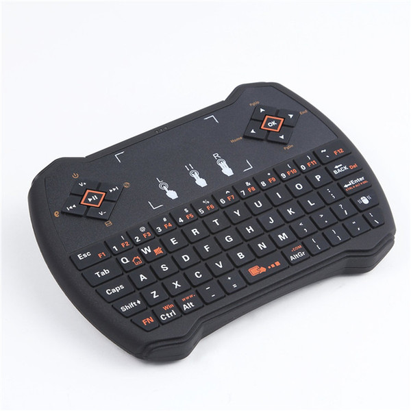 Mini 2.4G Rii R6 Backlight Backlit Wireless Game Keyboard Fly Air Mouse Remote Control with Touchpad for MXQ Andriod TV Box IPTV free dhl