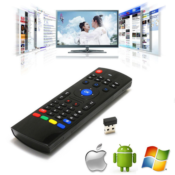 Air Fly Mouse MX3 VS C120 i8 Rii 2.4GHz Wireless Keyboard Remote Control Somatosensory IR Without Mic for Android TV Box Smart Keyboard