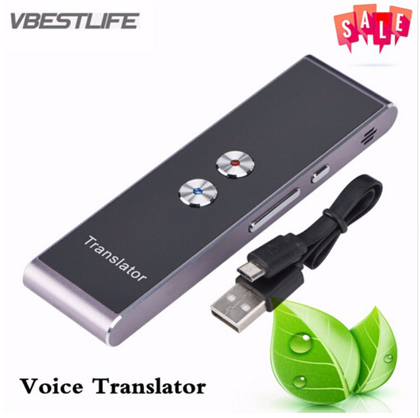 2018 VBESTLIFE Portable Smart Voice Translator Two-Way Real Time Multi-Language Translation For Learning Travelling Business Meeting