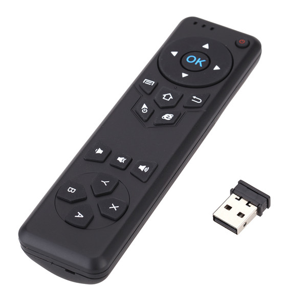 MX5 Portable 2.4G Wireless Remote Control Air Mouse Wireless Somatosensory w/USB Receiver Adapter for Android TV Box mini PC projector