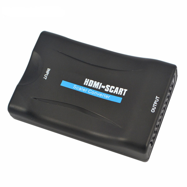 1080P Scart To HDMI Converter Audio Video Adapter HDMI to SCART For HDTV Sky Box STB For Smartphone HD TV DVD Newest