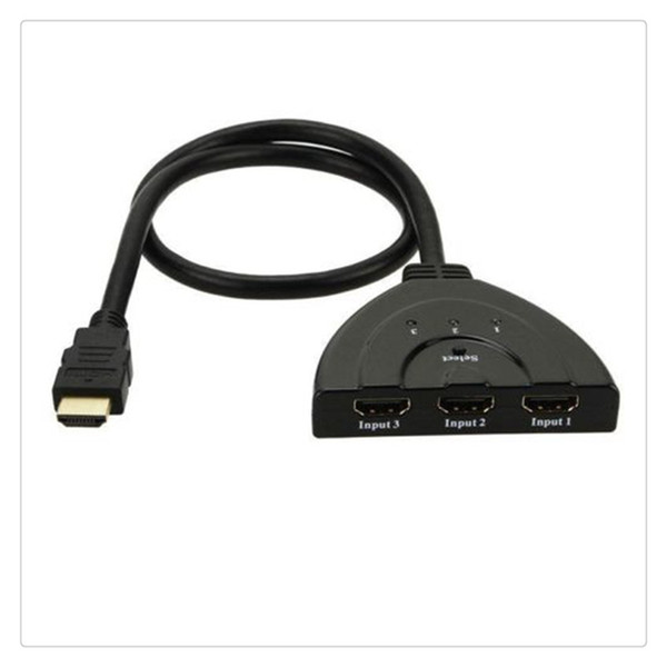 3 Port to 1 HDMI Automatic Kabel 1080 P Multi Switch Splitter Switcher Cable for HDTV DVD Black