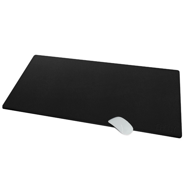 CACOY Large Artificial Leather Mouse Pad 100*40 CM Big Keyboard Mat Extended Desk Pad & Mate for Office,Household,Gaming - Black