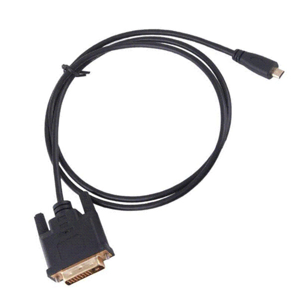 Micro HDMI Male 3FT 1M to DVI DVI-D 24+1 Male Cable Cord for EVO 4G XT800 #33214