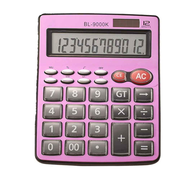 12 digits Solar Calculator Business Calculator Finance Calculators Student Desktop Office Calculators,Large LCD Display Button