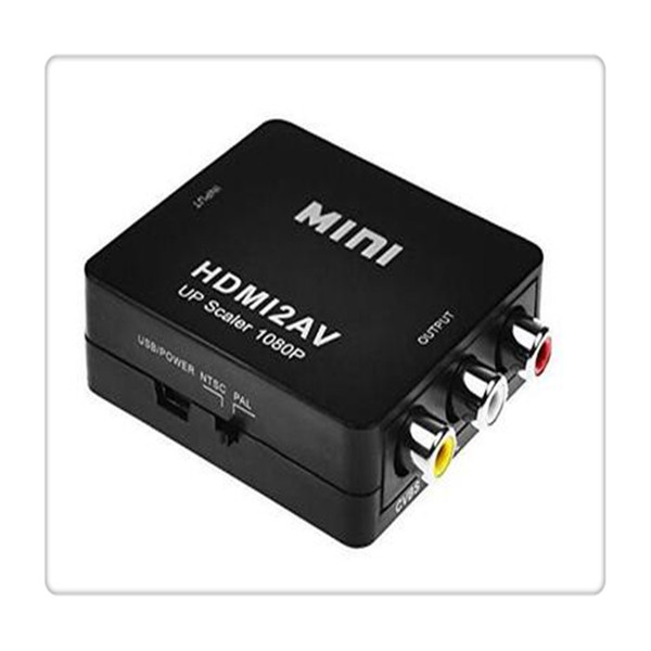 Mini HD Video Converter Box HDMI to AV/CVBS L/R Video Adapter HDMI2AV Support NTSC and PAL Output 1080P