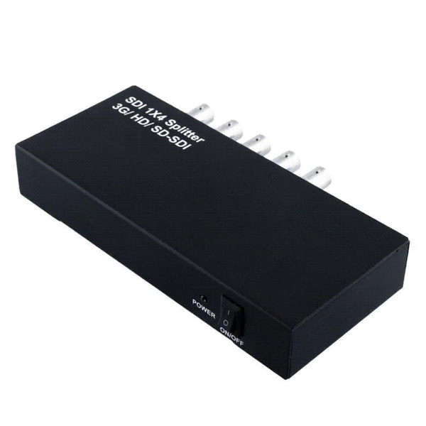 1x4 3G/HD/SD-SDI Distribution Amplifier Video SDI Splitter +US Adapter Cheap sdi splitter High Quality adapter tripod