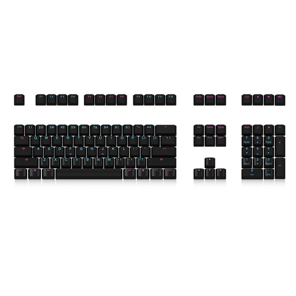 Gaming Keycap Akko X Ducky Midnight 108 Key OEM Profile PBT Keycaps Keycap Set for Mechanical Keyboard Professional