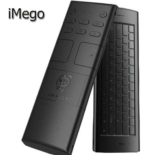 iMego M20 2.4G Ultra Sensitive 3 Axial 10M Wireless Distance Full Keys Mini Gaming Rechargeable Air Mouse For Android TV Box