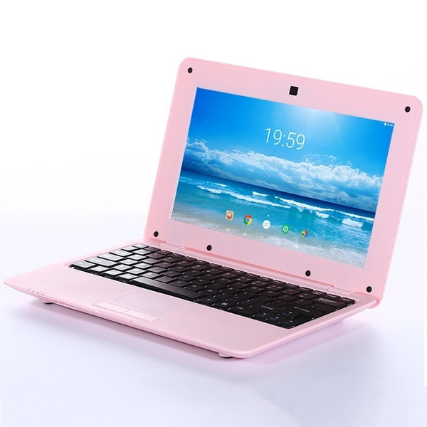 10.1 Inch Netbook Android 6.0 1G/8G Mini Computer Notebook Laptop Black White Pink Silver