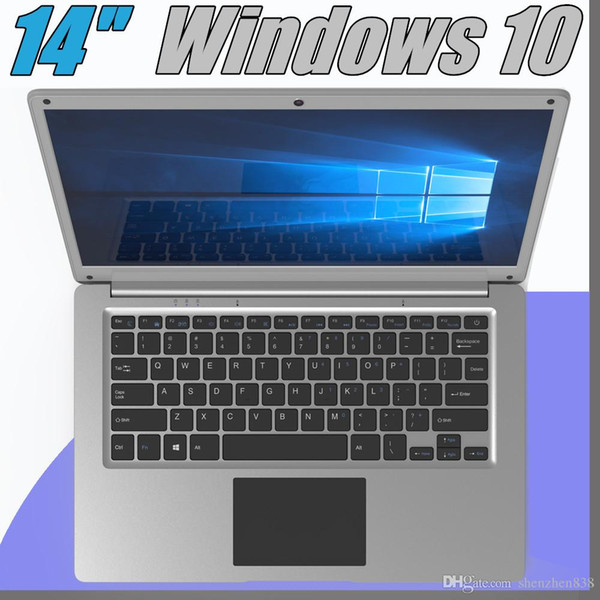 2018 free Shipping 14 inch mini laptop computer Windows 10 2G 4GB RAM 32G 64GB emmc Ultrabook tablet laptop with lowest price