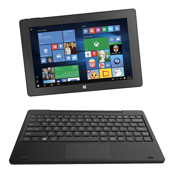 10.1 inch 2 in 1laptop 2GB RAM 32GB ROM Intel Atom Z3735F Windows 10 System with WiFi Blutooth 4.0 Support OTG