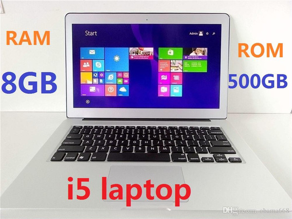 13.3 inch ultrabook notebook computer Intel core i5 laptop with 8GB DDR3 256GB SSD WIFI HDMI High Quality cheap 1pcs DHL Free Shipping