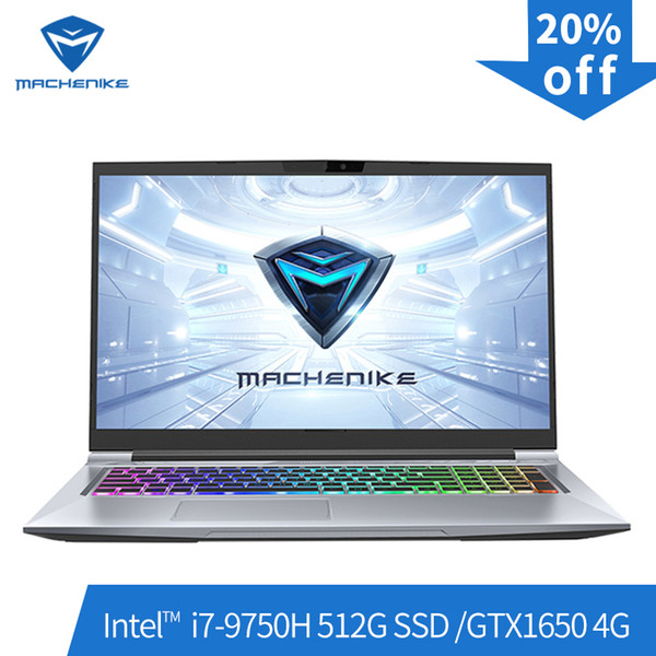 Machenike T90-PLus-TB1 gaming laptop with russian keyboard film (i7-9750H+GTX1650+8GB RAM+512G SSD+17.3''144Hz )RGB notebook