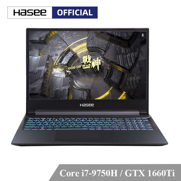 Hasee Z7-CT7NA Laptop for Gaming(Intel 9Gen I7-9750H+GTX1660Ti 6GGDDR6/8G RAM/512G SSD/DOS/15.6''IPS)Hige Performance Notebook