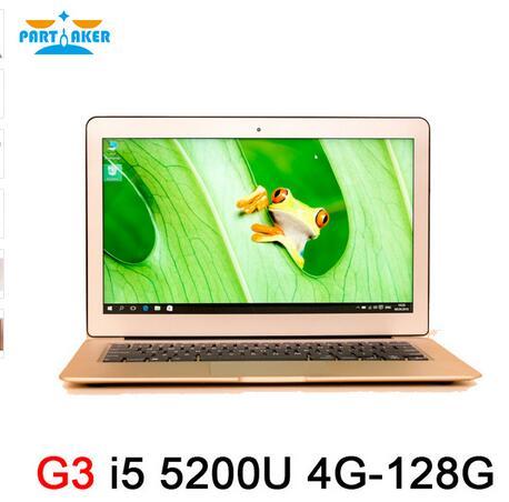 Partaker 13.3 inch Intel i5 5200u Ultrabook Laptop Computer with 1920*1080 HD Screen USB 3.0 HD 5500 Graphics