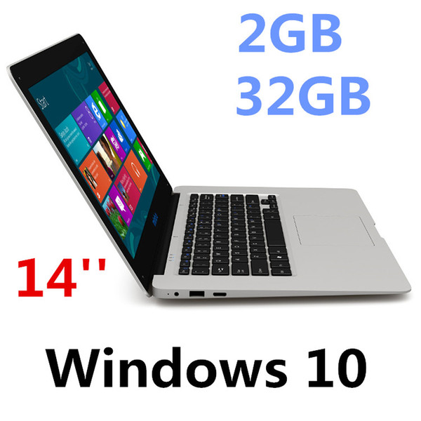 Free Shipping 14inch mini Laptop Computer Windows 10 2G RAM 32G ROM emmc Ultrabook Tablet Laptop Camera USB HDMI with Lowest Price XCTD-1