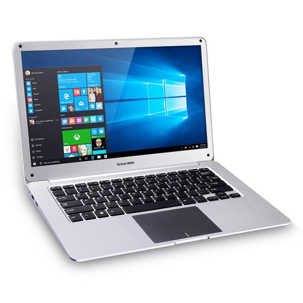 Great Wall 14inch Laptops Windows 10 Intel Celeron N3350 2.4GHz 4GB 64GB 37W Long-time Battery WIFI Bluetooth4.0 LAN Notebook EU