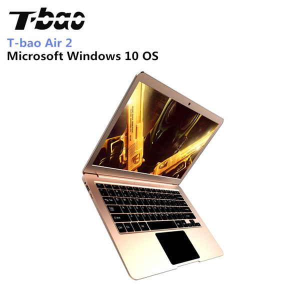 T-Bao Air 2 Notebook 13.3 Inch Ultraslim Windows 10 English Version Intel Celeron N3450 Quad Core 1.1GHz 6GB RAM 128GB EMMC HDMI