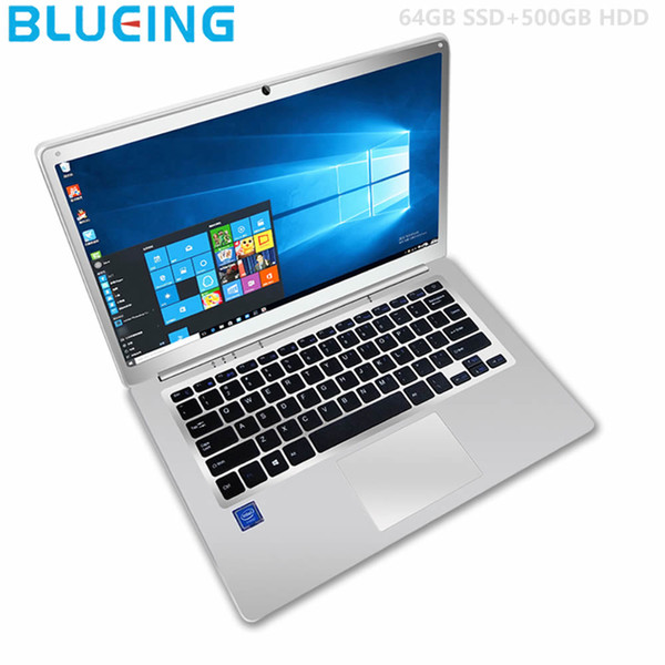 14.1 inch Gaming laptops pc 6GB/64GB+500GB HDD ultra-slim Intel N3450 HD 1920*1080 Windows 10 computer free shipping