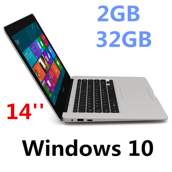 Free Shipping 14inch mini Laptop Computer Windows 10 2G RAM 32G ROM emmc Ultrabook Tablet Laptop Camera USB HDMI with Lowest Price XCTD-1