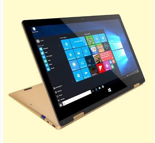 11.6inch IPS touch screen ultrabook laptop 64GB, Intel N3450 Quad core, 360 degree rotating screen notebook Win10