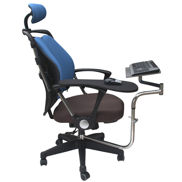 BL OK010 Multifunctoinal Full Motion Chair Clamping Keyboard Support Laptop Holder Mouse Pad for Compfortable Office and Game