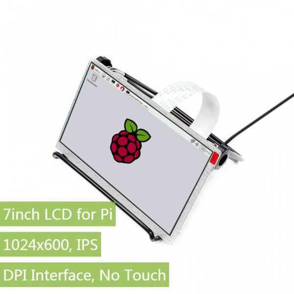 Waveshare 7inch IPS Display for Raspberry Pi, DPI interface, no Touch, 1024x600,Compatible with Raspberry Pi 2B/3B/Zero/Zero W