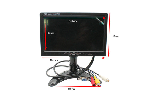 7 inch two-way av, vehicle, instrument, microscope, equipment display