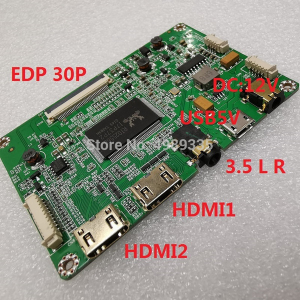 LED LCD driver board module kit EDP interface 2 way HDMIUSB3.0/5V power supply scheme