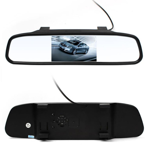 Hot 4.3 inch Car Lcd Rear Rear view Mirror Monitor monitor Camera CCD Video Auto Parking Assistance LED Night Vision Reversing