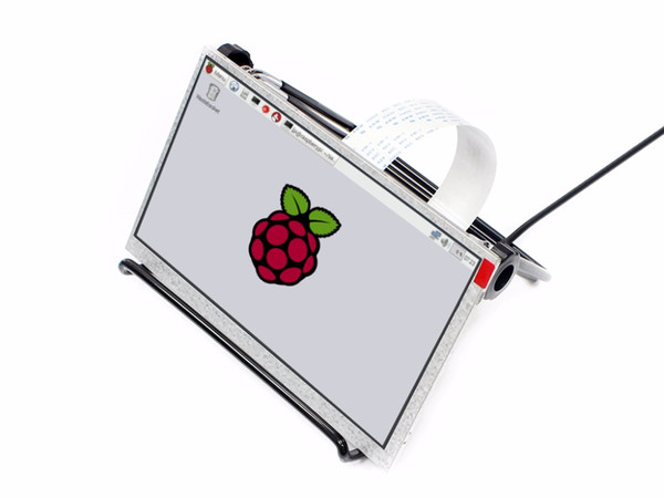 Waveshare 7 inch IPS Display for Raspberry Pi DPI interface no Touch 1024x600 TFT LCD with RGB LCD HAT and stand