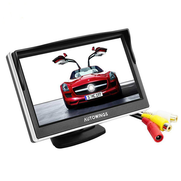 5 inch Car Monitor for Rear View Camera Auto Parking Backup Reverse Monitor HD 800*480 tft-lcd Screen 2 Mounts/Brackets Optional