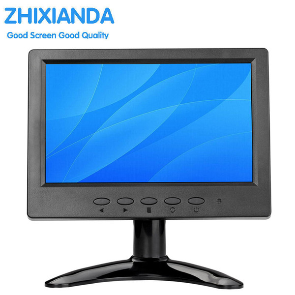 7 Inch Support Linux System Small Vga Lcd Monitor 7-inch 1024*600 Desktop Game Home Screen Monitors HDMI/BNC/VGA/AV/USB Interface