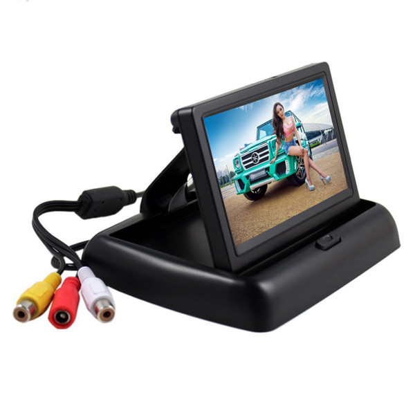 4.3 inch HD Foldable Car Rear View Monitor Reversing Color LCD TFT Display for Truck Vehicle Backup Rearview Camera