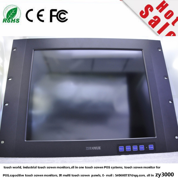 new stock 17 inch 4:3 1024*768 aluminum alloy case touch screen monitor for machine waterproof dust monitor