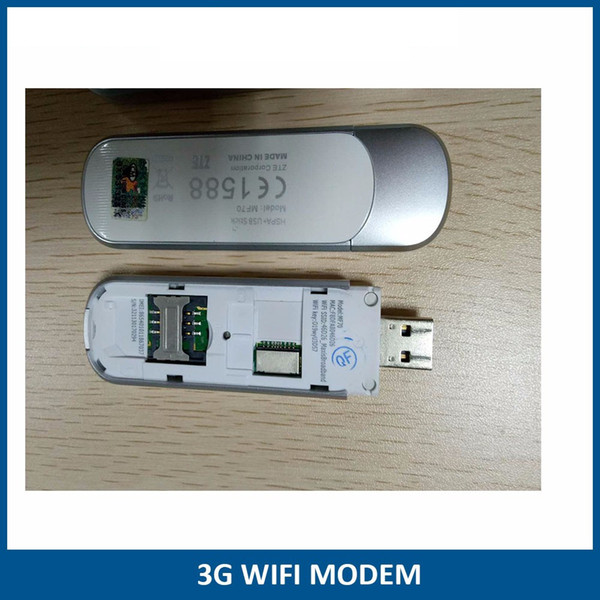 Unlocked ZTE MF70 21.6M HSPA+ 3G WCDMA GSM USB Wireless Router + SIM Card Wifi Modem Mobile Broadband Hotspot Network