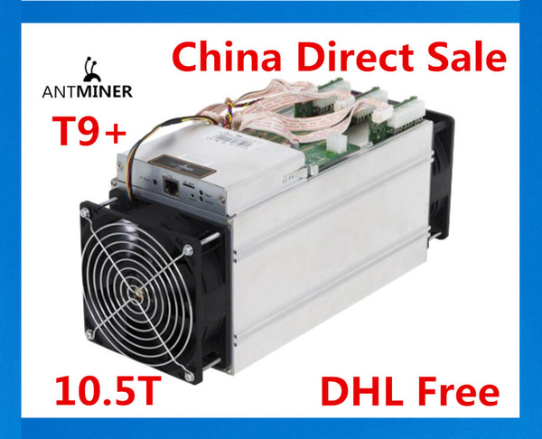 (China Direct Sale) AntMiner T9+ 10.5T Bitcoin BTC Miner ASIC Miner With BITMAIN APW3++ Power Supply Economic Than Antminer S9