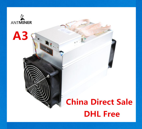 (China Direct Sale) the newest Blake(2b) Siacoin ASIC Miner Antminer A3 815GH/s (1275W on wall) with PSU high profit from Bitmain